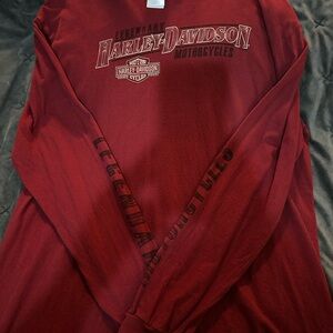 Harley-Davidson Crimson Crewneck Long Sleeve Shirt